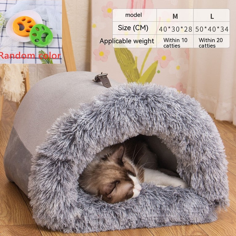 Splice Portable Pet Nest For Autumn And Winter Warm