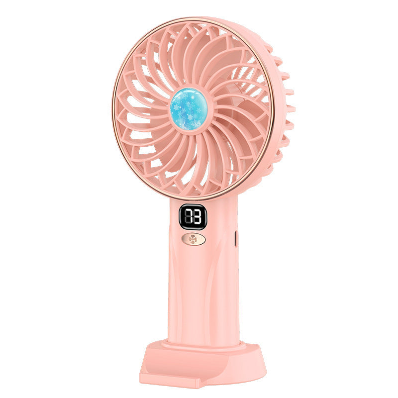 Spray Handheld Fan Digital Display Screen / Long Life Battery