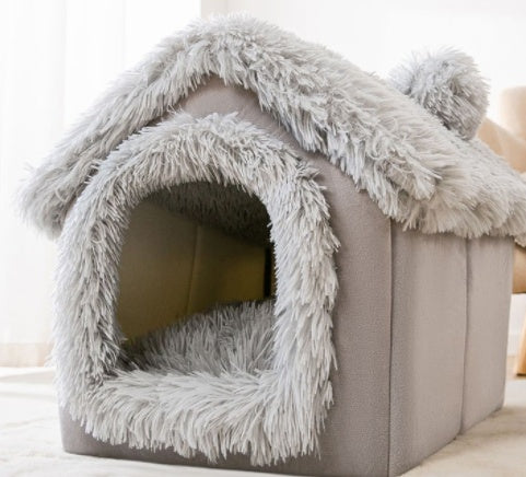 Foldable Dog & Cat's Cute Worm House