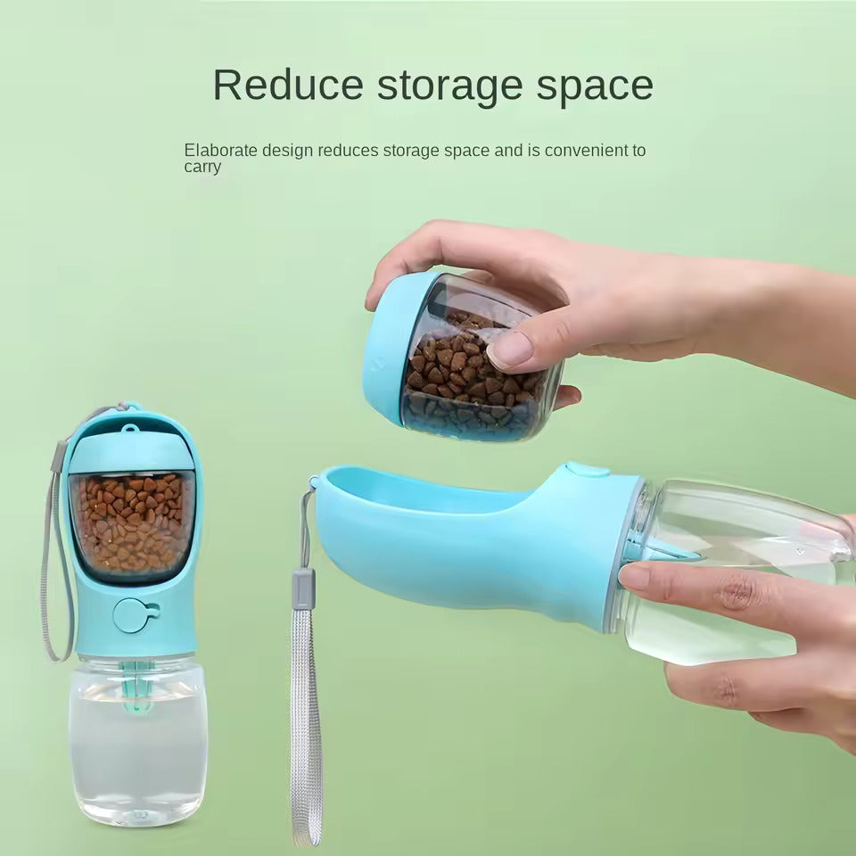 The Ultimate 3-in-1 Dog Water Bottle – Hydrate, Feed, Clean Anywhere!