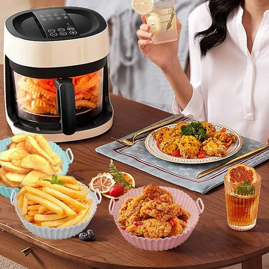 🏆Flash Sale⚡Air Fryer Silicone Liner - Reusable Non-Stick Mat, Heat Resistant & Dishwasher Safe Accessories