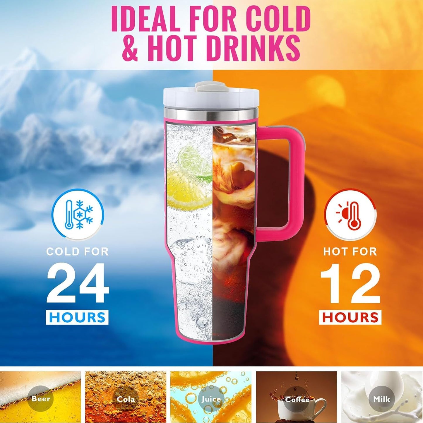 Deluxe Double-Wall Stainless Steel Hydration Tumbler – 1.2L