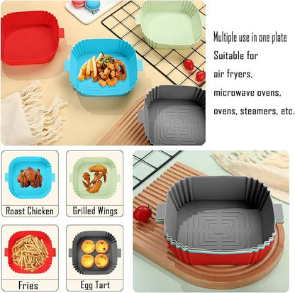 🏆Flash Sale⚡Air Fryer Silicone Liner - Reusable Non-Stick Mat, Heat Resistant & Dishwasher Safe Accessories