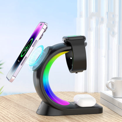4 In1 Magnetic Wireless Charger Fast Charging  For iPhone