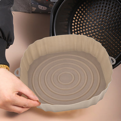 🏆Flash Sale⚡Air Fryer Silicone Liner - Reusable Non-Stick Mat, Heat Resistant & Dishwasher Safe Accessories