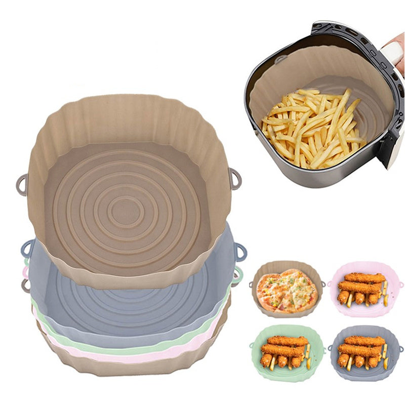 🏆Flash Sale⚡Air Fryer Silicone Liner - Reusable Non-Stick Mat, Heat Resistant & Dishwasher Safe Accessories