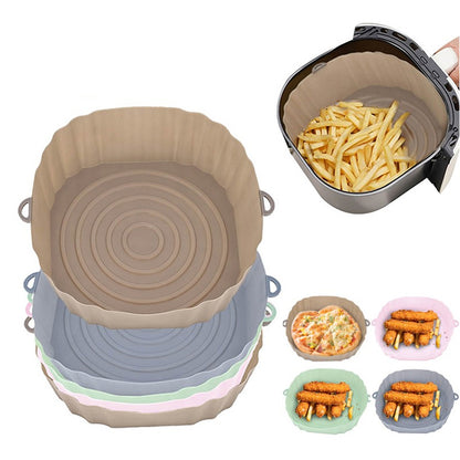 🏆Flash Sale⚡Air Fryer Silicone Liner - Reusable Non-Stick Mat, Heat Resistant & Dishwasher Safe Accessories